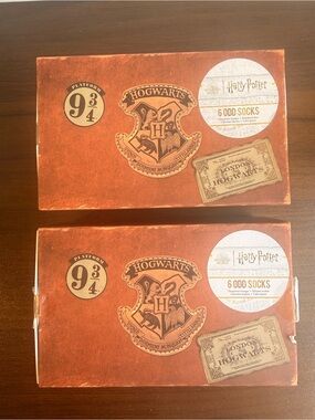 Harry Potter odd socks different graphic designs 2 boxes NEW  #harrypotter